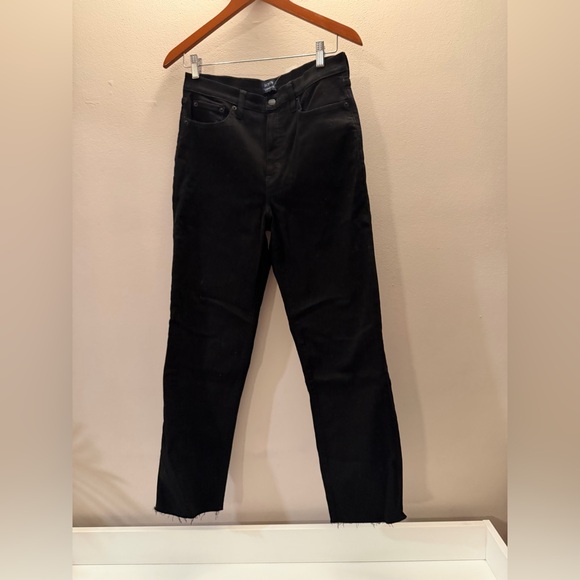 J. Crew Denim - J.Crew Stovepipe Jeans Black Raw Hem Straight Leg NWT Womens 29